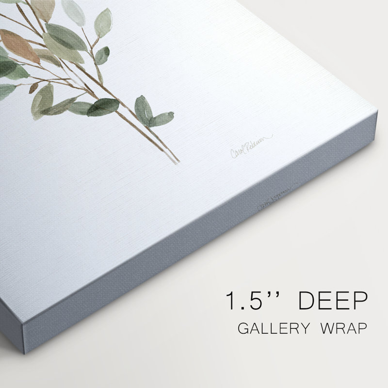 Leafy Botanical II - Cavas enveloppés de galerie, H 48 po x l 32 po