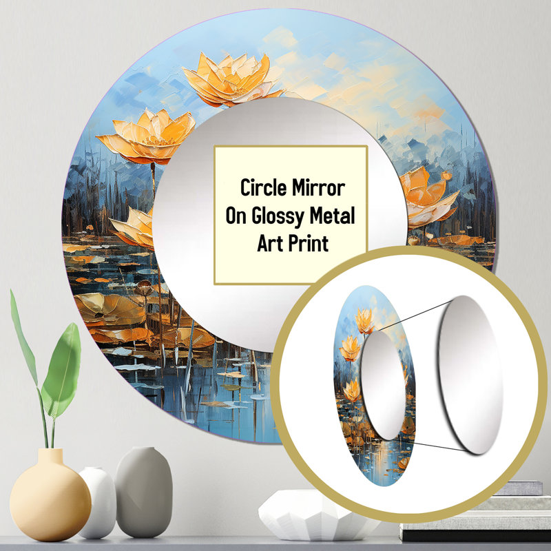 Devak Metal Round Mirror
