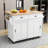 Buccigross 52.2'' Wide Rolling,with Rubber wood Drop-Leaf Countertop, Concealed sliding barn door adjustable height,Kitchen Island on 4 Wheels with Storage Cabinet and 2 Drawers,island,coffee cart-1598496439-1580278980