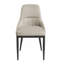 Ensemble de 2 chaises de salle à manger taupe sans accoudoirs avec pieds-877539045