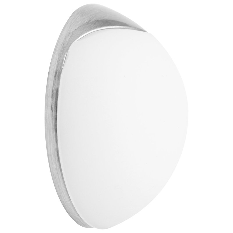 White/Silver Wall-Mount Door Stopper – 0.98″ × 0.98″ × 0.59″