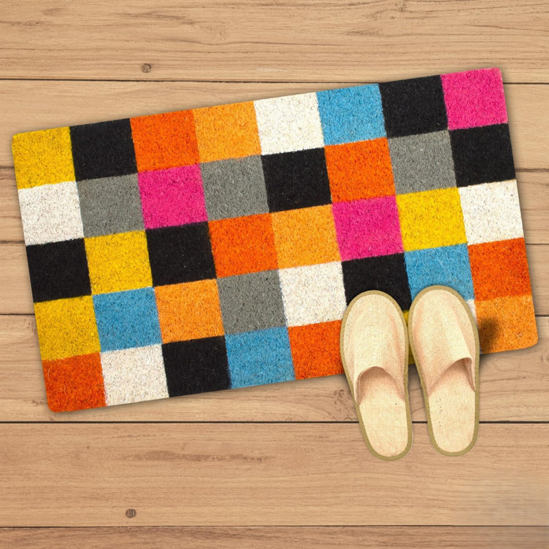 Non-Slip Abstract Doormat