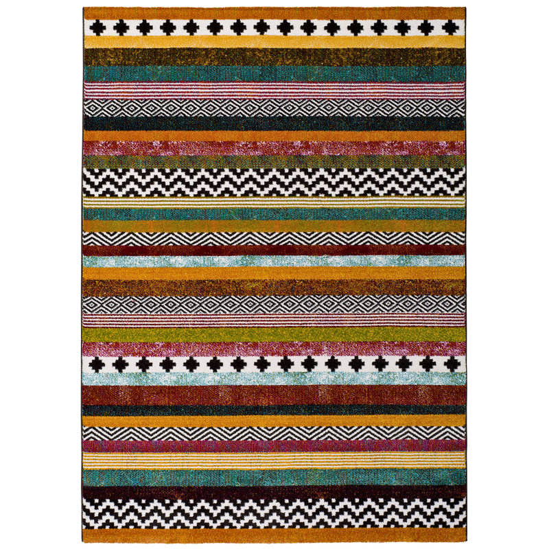 Brockhausen Striped Indoor / Outdoor Area Rug, Rectangle 120cm x 170cm