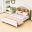 Lit plateforme en bois avec tiroirs de rangement et tête de lit-768850563-768850565