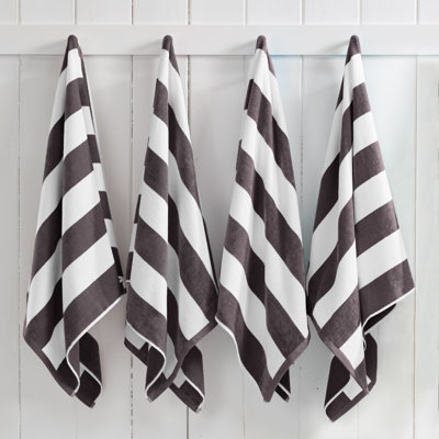 Serviettes de plage 100% coton absorbant et à séchage rapide Cabana