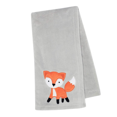 Woodland Friends 100% Polyester Coral Fleece Baby Blanket