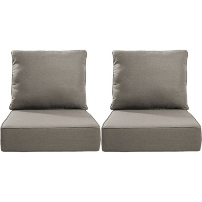 Ensemble de coussin de siège et de dossier en polyester résistant aux intempéries Deb