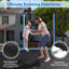 Trampoline de cour arrière de 15 pi avec enceinte sécuritaire Topbuy Patiojoy