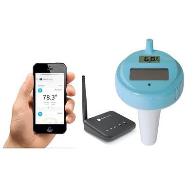 Ambient Weather WS-50-F007PF WiFi Smart Floating Pool, Spa, and Pond  Thermometer with Remote Monitoring and Alerts