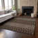 Premium Machine Washable Prisco Chocolate Rug