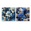 Motif de rêve floral bleu et blanc - ensemble d'art mural en acrylique sur verre floral-103924717