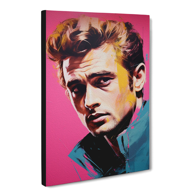 James Dean Neo-Plasticism Art - Wrapped Canvas, 76cm H x 50cm W x 3cm D
