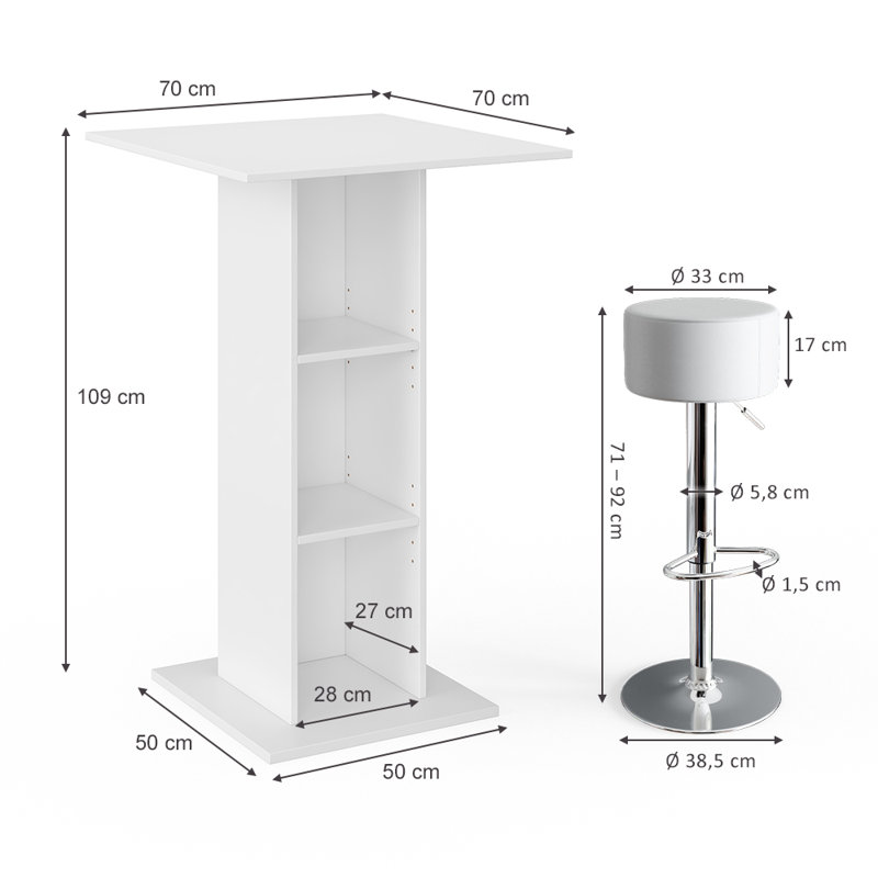 Karie 70cm Bar Set