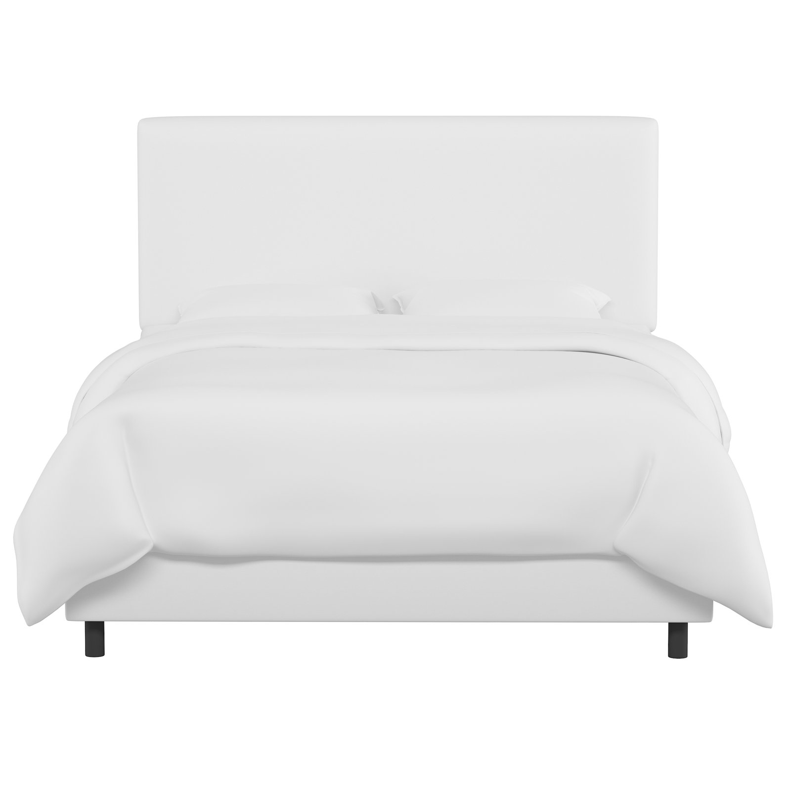 Eisley Upholstered Bed, Queen, White Performance Twill
