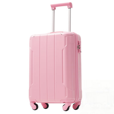 20 Inch Lightweight Durable ABS Hardshell Carry On Luggage with Spinner Wheels and TSA Lock, Perfect for Weekend Trips