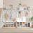 51" Wide Hall Tree with Bench and Shoe Storage, Entryway Organizer with 12 Cubbies, Adjustable Shelves & 5 Double Hooks, White