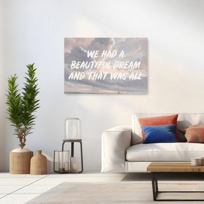 Citation de rêve et éthérée, paysage paisible et serein, affiche murale nature
