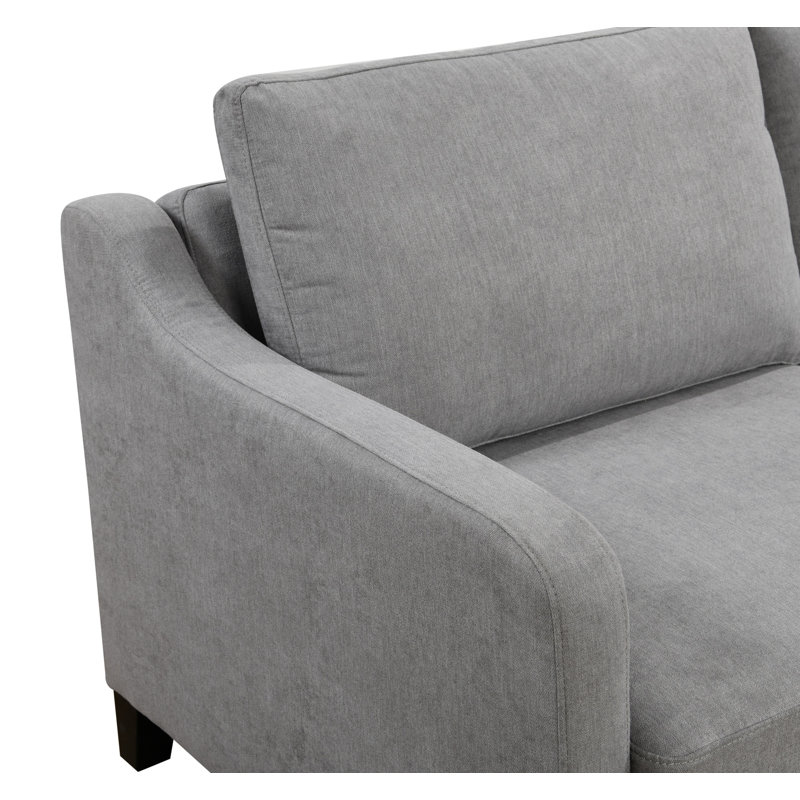 Canapé-lit ferme convertible 3 en 1 Zaryab, Polyester blanc gris