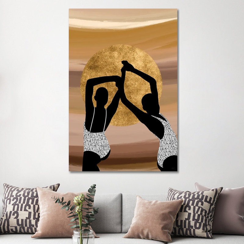 Care Free 1 Piece Wall Art on Canvas, 152.5 cm H x 101.5 cm W x 3.175 cm D, Wrapped Canvas
