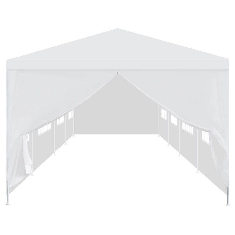 Chapiteau de jardin vidaXL 118,1 po x 472,4 po blanc, Blanc