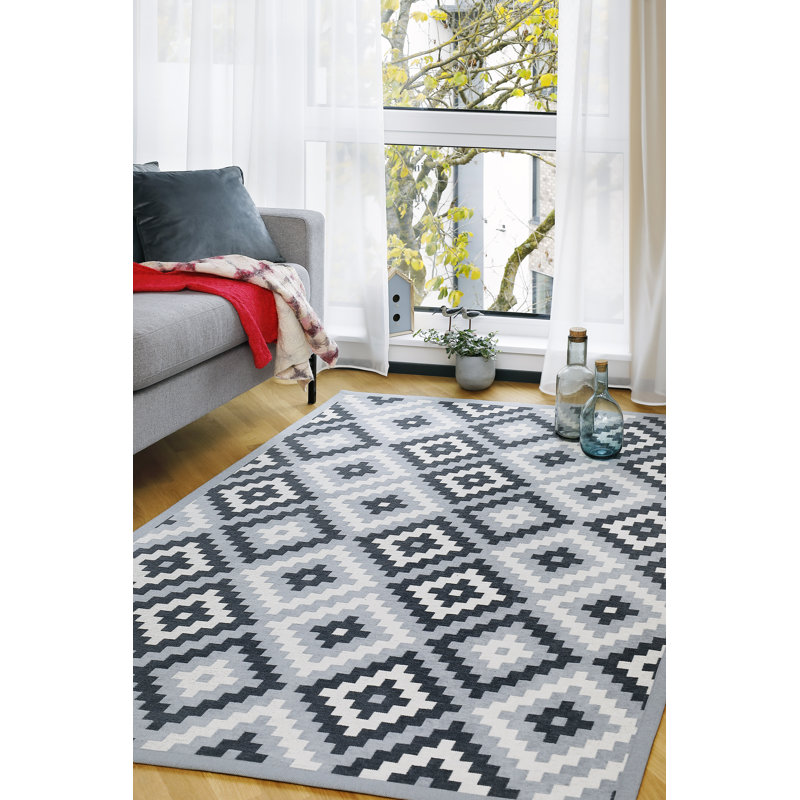 Geometric Hand Woven Area Rug, Rectangle 200 x 300cm