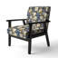 Fauteuil d'appoint rembourré Blue Oasis