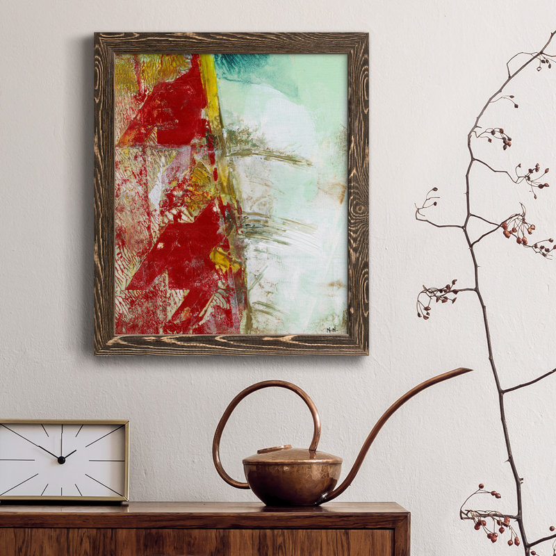Mini-cadre croquis II, impression sur papier, H 24 po x l 18 po x P 1,5 po, Noyer