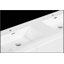 Meuble-lavabo flottant de 60 po avec lavabo double en résine et tiroirs à fermeture en douceur, solution de rangement murale moderne-840219072