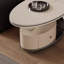 Light luxury design with wheel coffee table-110413718