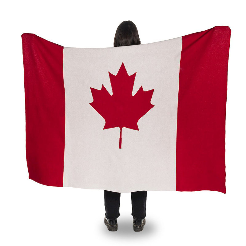 Jeté drapeau du Canada