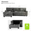 Canapé-lit modulaire coulissant avec méridienne 3 pièces Yates-1276146503