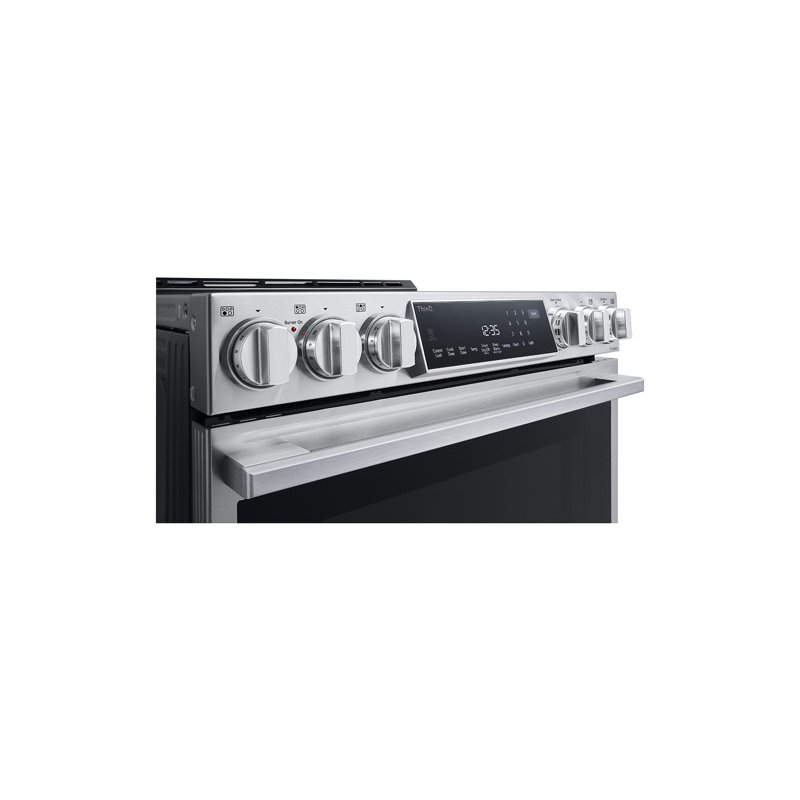 30" 6.3 cu. ft. Smart Slide-in Electric Range with Convection Oven, Stainless Steel