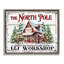 Art mural sur toile North Pole Workshop par Creatif Belle