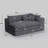 Boneless Upholstered Boneless Sofa Corduroy Sponge Cloud Sofa Chaise Compression-117266772