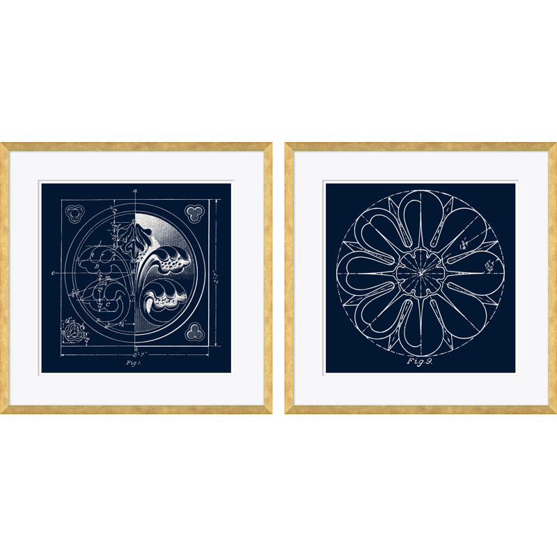 Blue Figure 1 & 2 Giclee Print by David Phoenix
