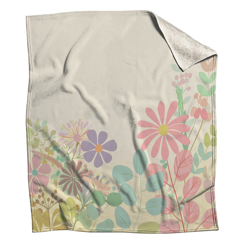 Jeté Floral, 51in W x 60in H