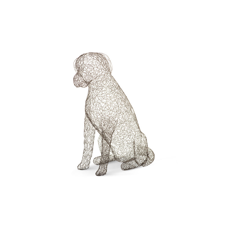 Crazy Wire Retriever Statue