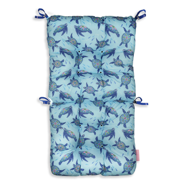 Vera Bradley Outdoor Seat/Back Cushion, Just Turtles