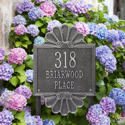 Signature Series 3-Line Lawn Address Sign