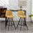 Porth Fabric Kitchen 28.25" Counter Height Stools, Set Of 2, Yellow-833705823
