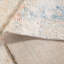 Tapis bleu / rouille en laine et coton noué à la main de couleur taupe-265478915