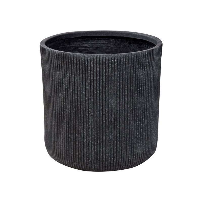 Alazne Pot Planter, Grey, 45cm H x 45cm W x 45cm D