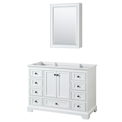 Base de meuble-lavabo de salle de bain simple 47" seulement Deborah