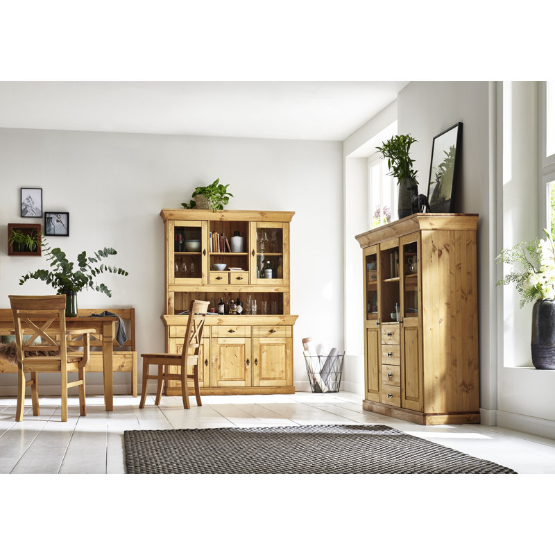 Kelly Display Cabinet, Leach-coloured