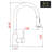 Commercial Style 2-Function Single Handle Pull Down Kitchen Faucet In Stainless Steel-117231986