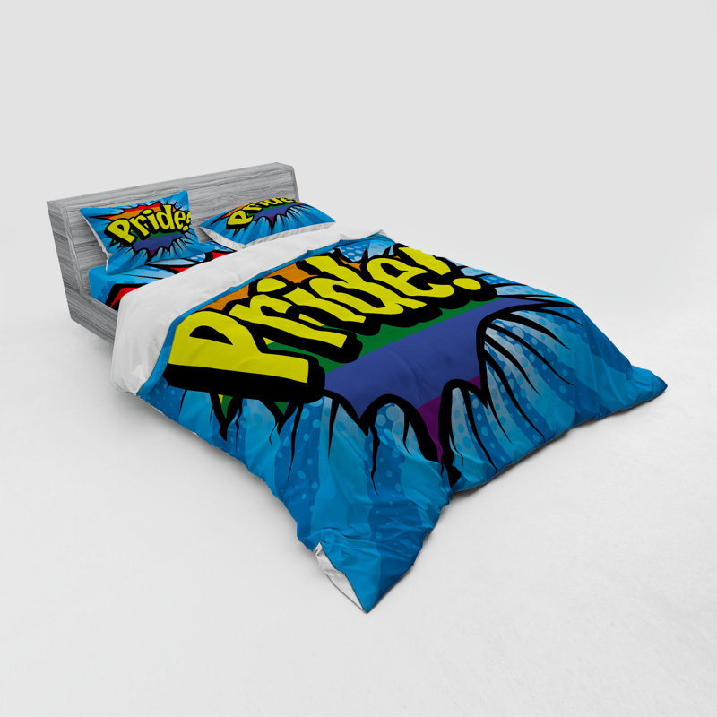Pride Polyester Duvet Cover, Queen Duvet Cover + 3 Additional Pieces