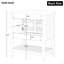 Lavabo de salle de bain moderne élégant en céramique 30 po avec tablette en bois massif-1167641617