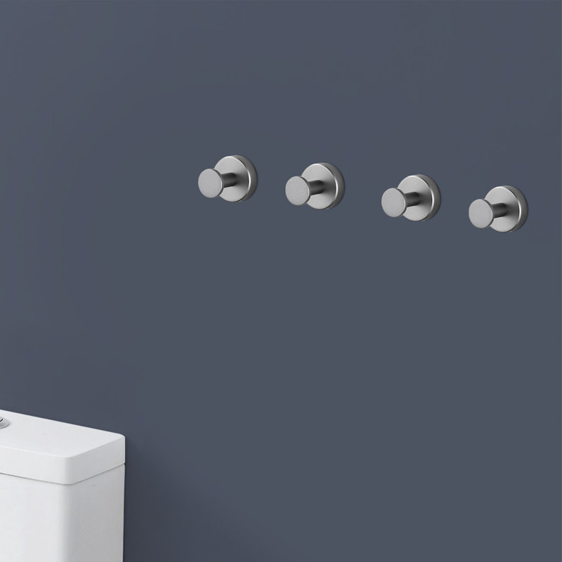 Crochet mural pour salle de bain Topcraft, Gris pistolet