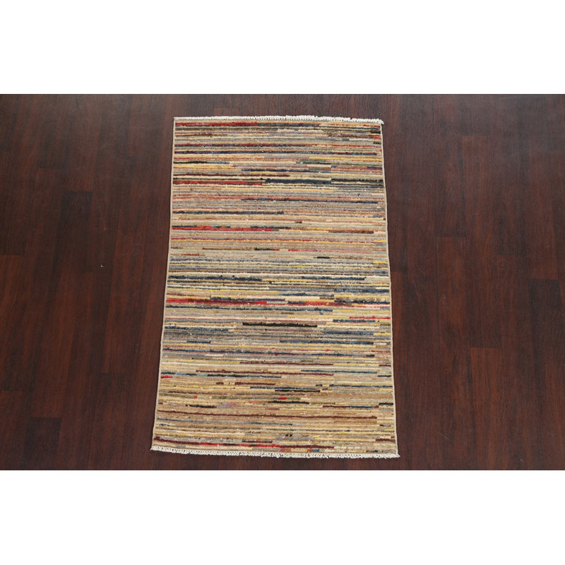 Striped Gabbeh  Oriental Handmade Rug 3x5