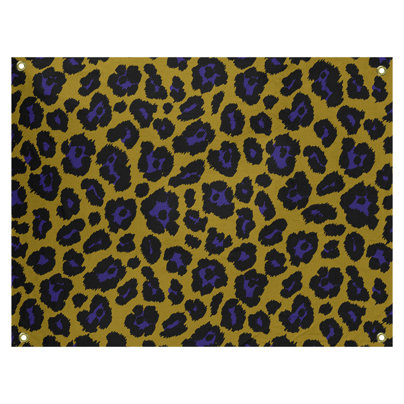 Tapisserie de football en polyester Baltimore, H 59 po x l 80 po, Or/mauve